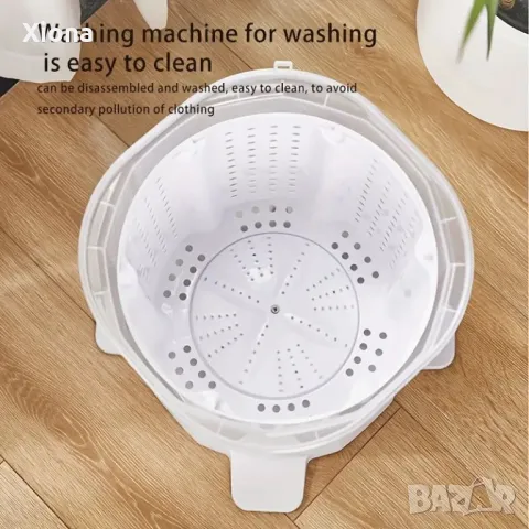 Истинска ръчна преносима пералня с голям обем и без електричество, снимка 5 - Перални - 50236639