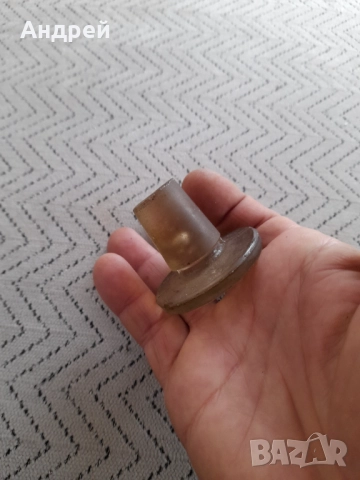 Стара стъклена запушалка,тапа за гарафа #2, снимка 2 - Други ценни предмети - 52978485