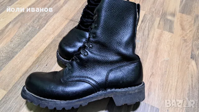 Кожени шити брутално здрави обувки 42 номер, снимка 3 - Мъжки боти - 49453579
