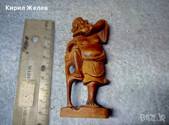 Стара АФРИКАНСКА ДЪРВЕНА ФИГУРКА СТАТУЕТКА от ПЪСТЪР АБАНОС Ръчна МАЙСТОРСКА РАБОТА ДЪРВОРЕЗБА 47613