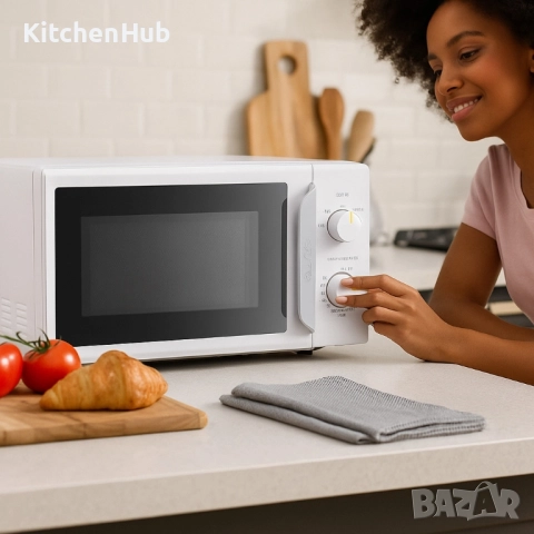 Компактна микровълнова фурна Comfee - 20 литра, 700W и 5 нива на мощност, снимка 4 - Микровълнови - 52382983