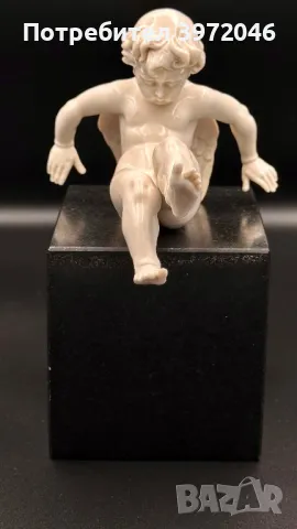  CAPODIMONTE / чифт антикварни ангелчета / , снимка 4 - Антикварни и старинни предмети - 49465298