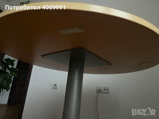 Кръгла маса 100 см диаметър, снимка 2 - Маси - 50079352