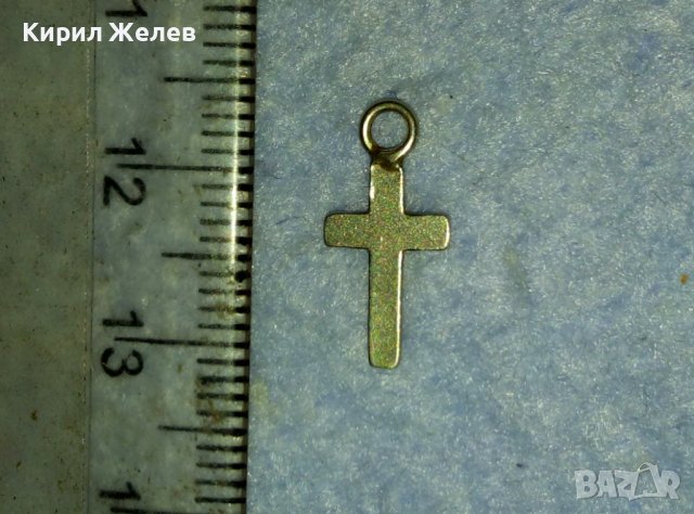 Старо МИНИАТЮРНО НАГРЪДНО СРЕБЪРНО КЛАСИЧЕСКО КРЪСТЧЕ 40139