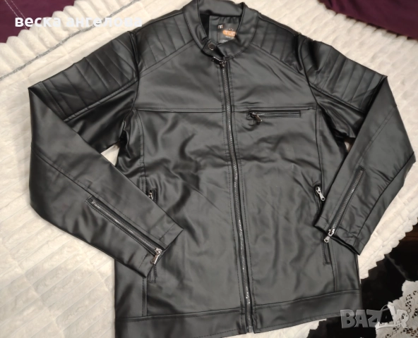 Кожени якета - дамско и 2 мъжки, снимка 5 - Якета - 52749135