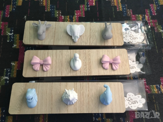 детски закачалки декорация детска стая бебешки дрехи к101, снимка 2 - Други - 51640566