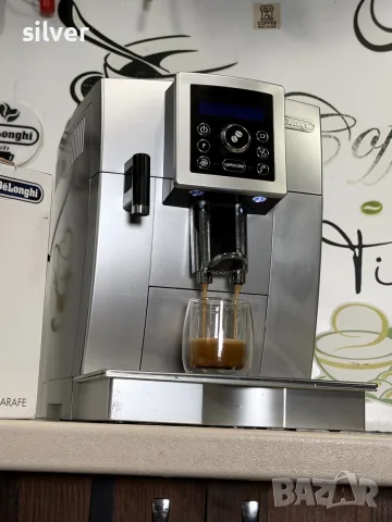 Кафемашина кафе автомат delonghi cappuccino с гаранция, снимка 3 - Кафемашини - 56215569