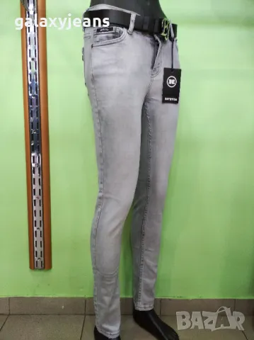 Estetica- модел skinny, светло сиви, избелени, изчистени, мек деним с еластан