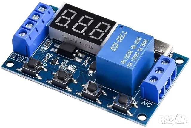 Циклично реле за време 6-30VDC, 30VDC/250VAC 10A