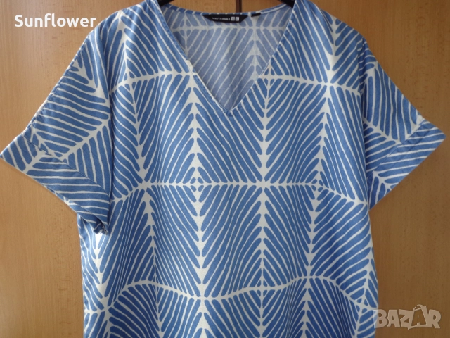 Дамска блуза Marimekko x Uniqlo, размер M , снимка 4 - Корсети, бюстиета, топове - 51790698