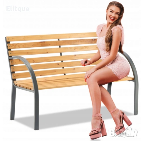 Градинска пейка - красива и практична 120 х 60 х 80 см, снимка 4 - Други стоки за дома - 53563405