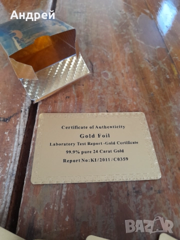 Карти за игра 24K Gold Foil , снимка 4 - Други ценни предмети - 52079526