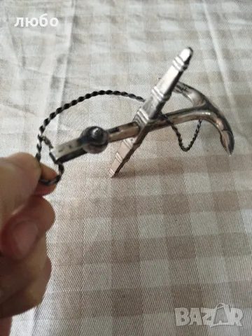  Сребърна Котва от Викториянската Епоха 1890г Сребро 0,925, снимка 7 - Антикварни и старинни предмети - 50255354