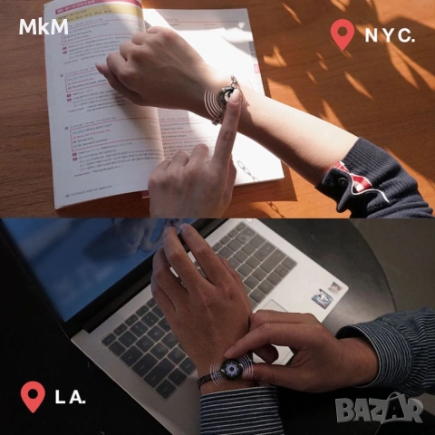 TOTWOO Sun&Moon Комплект гривни за влюбени !!!, снимка 6 - Гривни - 53148629