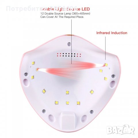 2782 UV печка за маникюр 36W – автоматична, снимка 5 - Продукти за маникюр - 35789779