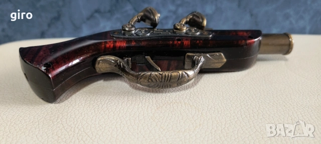 Запалка - метален кремъчен пистолет в реални размери , снимка 7 - Запалки - 53386149