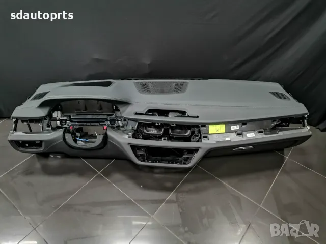 Черно Арматурно Табло BMW G11 G12 Facelift - HUD - Кожа - Перфектно, снимка 2 - Части - 49096863