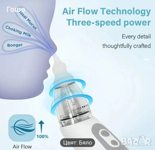 Електрически аспиратор за нос за деца, снимка 3 - Други - 51879882