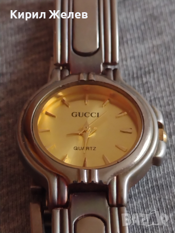 Марков дамски часовник GUCCI QUARTZ много нежен Фин дизайн - 22365, снимка 7 - Дамски - 36242594