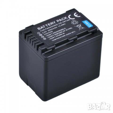 Батерия за Panasonic VW-VBT380 VBT380, VW-VBT190, VBT190, HC-V110, HC-V130, HC-V160, HC-V180 VBT 380, снимка 1 - Батерии, зарядни - 34258639
