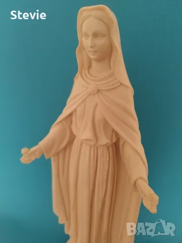 Голяма статуетка от алабастър - Мадоната с розите, снимка 9 - Декорация за дома - 48349812