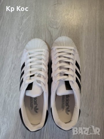 модерни кецове Adidas Superstar с розово или черно, снимка 6 - Дамски ежедневни обувки - 41308782