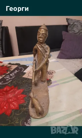 Бронзова статуетка-99, снимка 7 - Антикварни и старинни предмети - 50124730