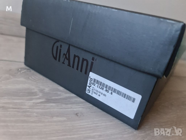 Дамски сандали GiAnni на ток от естествен велур в червен цвят, снимка 5 - Дамски елегантни обувки - 36355888