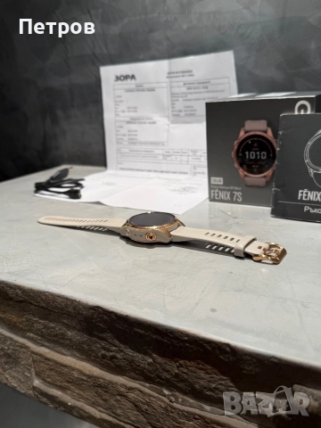 КАТО ЧИСТО НОВ Garmin Fenix 7S Solar + гаранция, снимка 6 - Смарт гривни - 52488397