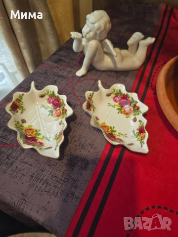 Комплект две малки десертни чинии, снимка 6 - Чинии - 52679589