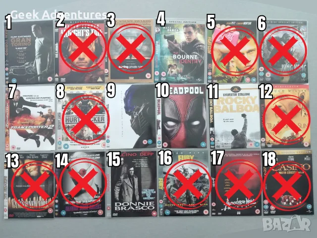 Екшън, Драма, Трилър, Ужаси Филми DVD's - Оригинални Филмови Дискове на Английски Език, снимка 2 - Екшън - 47015417