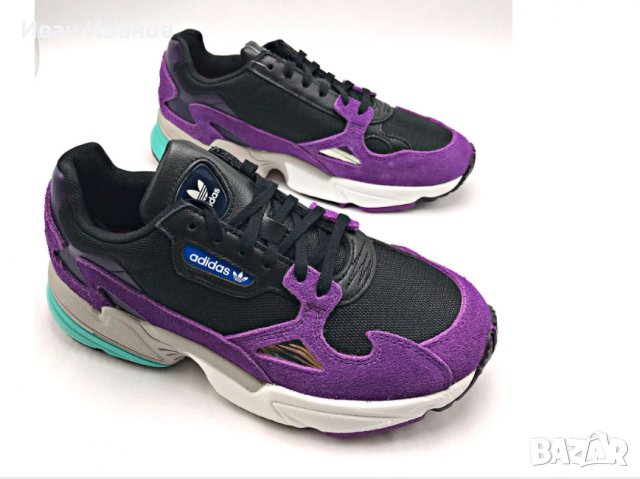 оригинални маратонки Adidas  Falcon Black Purple  номер 41-41,5, снимка 3 - Маратонки - 39989875