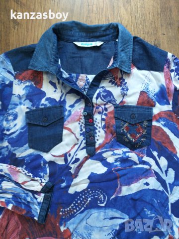 Desigual  Shirt - страхотна дамска риза КАТО НОВА, снимка 3 - Ризи - 40900714