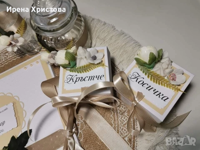 Комплект за кръщене, снимка 5 - Подаръци за кръщене - 52865716