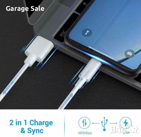 USB кабел за iPhone 6, 6S, 7, 8, 8 Plus, 11, 11 Pro, и др., снимка 6 - USB кабели - 39551740