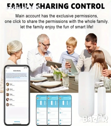 Умен Магнитен Сензор за Врата с WiFi, снимка 6 - Друга електроника - 52324955