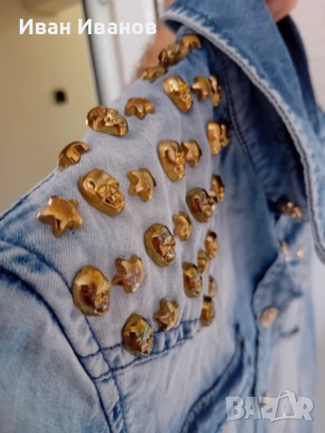 Оригинална дамска риза Philipp Plein, снимка 2 - Ризи - 51656140