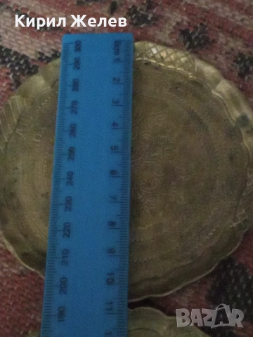 Китайси месингови чинии 54276, снимка 4 - Антикварни и старинни предмети - 53610134