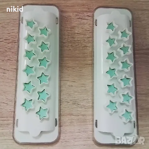 Betty Bossi резци резец форма форми прехвърляне пренасяне на звезди звездички от едно в друго тесто