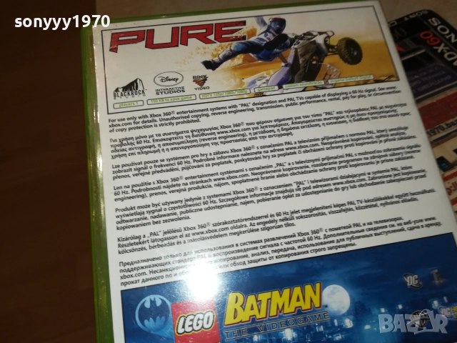 XBOX 360 X2 GAME PURE & BATMAN 0610251810, снимка 17 - Игри за Xbox - 51965178