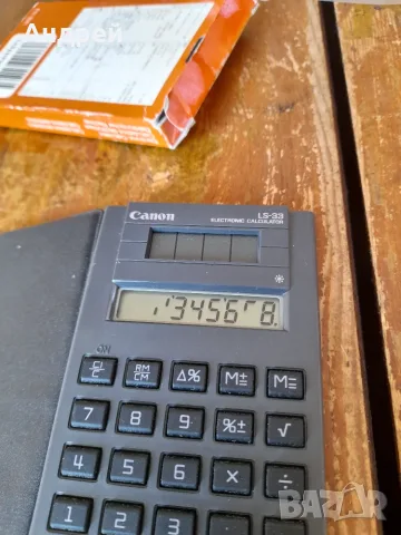 Стар калкулатор Canon LS-33, снимка 4 - Други ценни предмети - 56409530