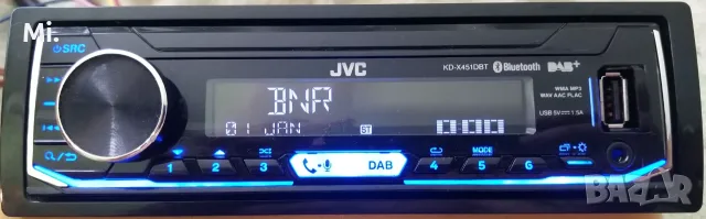 Авто радио плейър FM/DAB+ (Digital player JVC KD-X451DBT)