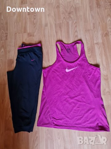 NIKE dry fit комплект#екип от 3/4 панталон-потур и потник, снимка 3 - Спортни екипи - 34188341