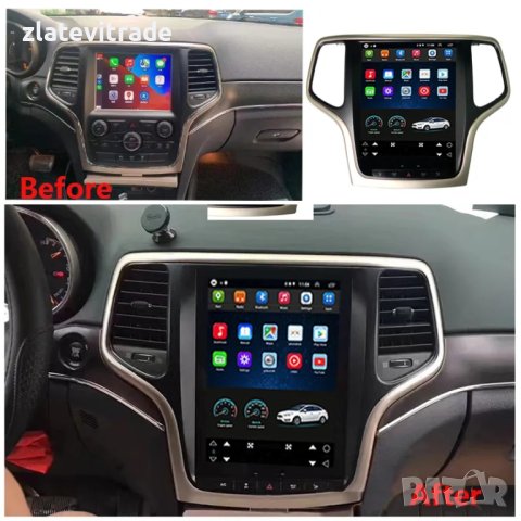 JEEP GRAND CHEROKEE 2014-2018 АНДРОИД НАВИГАЦИЯ - 10.4", 9550, снимка 3 - Аудиосистеми - 42054453