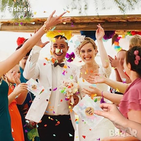 Нови 120 броя Комплект торбички с конфети Сватбени стикери Парти Декорация, снимка 5 - Други - 42001276