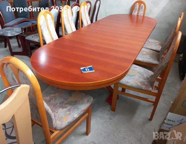 Комплект разтегателна маса с 8 стола- Автомат
, снимка 1