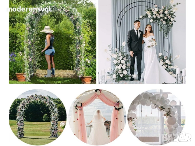 ☀️Градинска арка пергола за цветя метална, снимка 4 - Декорация за дома - 53837101