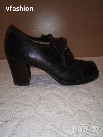 Дамски обувки естествена кожа, снимка 1 - Дамски обувки на ток - 36208393