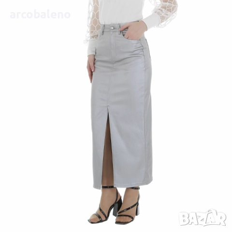 Дамска дълга пола от еко кожа, 4цвята , снимка 9 - Поли - 52506812