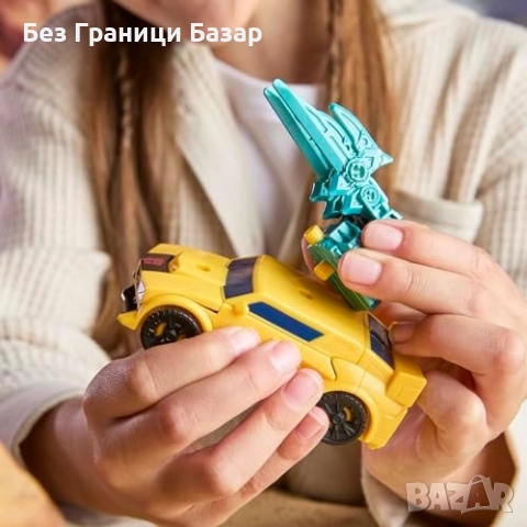 Нова Екшън фигура Transformers Bumblebee 10см робот кола играчка дете, снимка 9 - Други - 51596241